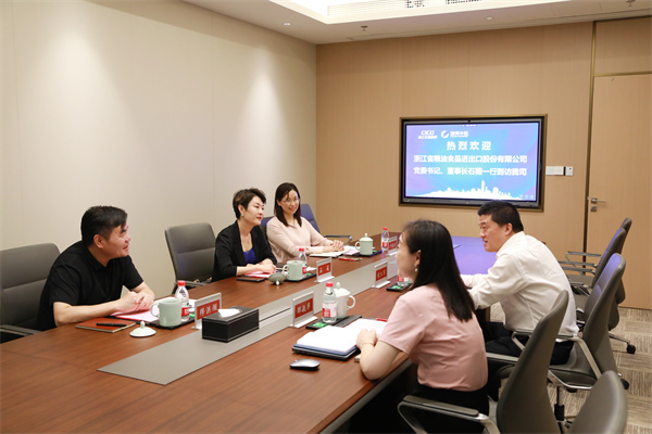 浙江粮油公司党委书记、董事长石薇一行到访我司